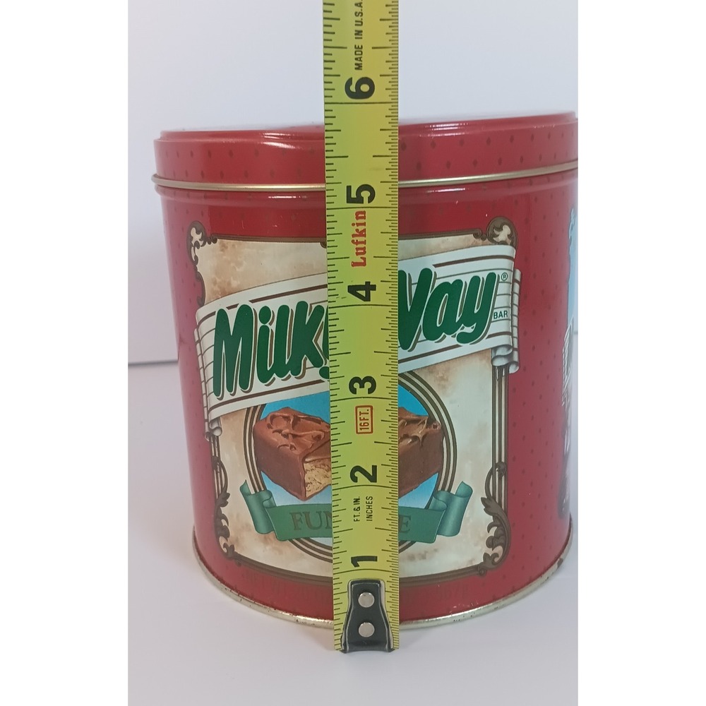 Milky Way Metal Tin Advertising Collector Old Vintage red novelty candy 80s - Picture 7 of 7
